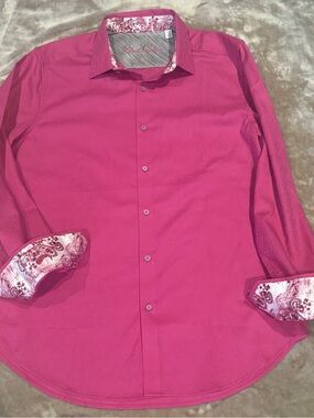 NWOT Robert Graham Fuchsia Dress Shirt